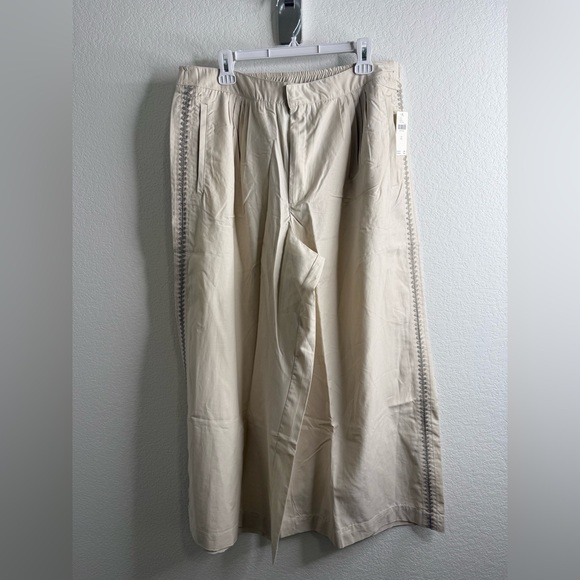 NWT Anthropologie Pleated Embroidered Trousers Sz XL - Picture 5 of 16